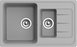 Ewigstein Мойка кухонная Elegant 60KF серый металлик – фотография-3